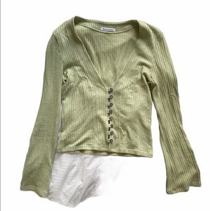 Reformation lime green gellar top